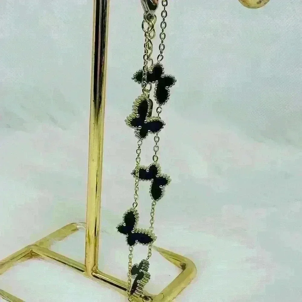 Butterfly Buttercup Bracelet in Black